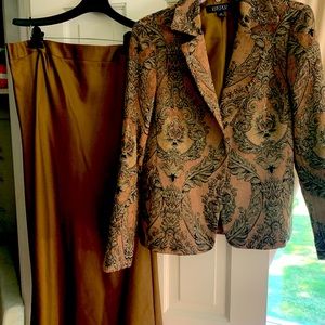 Dressy suit with long skirt